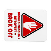 Soziale Distanzierung und Einführung, zurück Magnet (Horizontal)