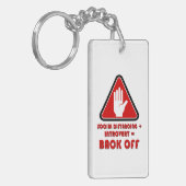 Soziale Distanzierung und Einführung, zurück Schlüsselanhänger (Vorderseite links)