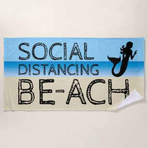 Soziale Distanzierung von BE-ACH-Mermaid Strandtuch