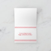 Soziale Distanzkarte Dankeskarte (Innenseite)