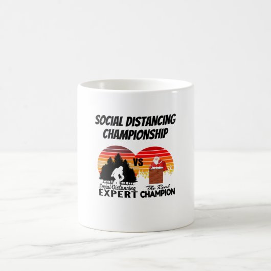 Soziale Distanzmeisterschaft - Yeti Kaffeetasse (Mittel)