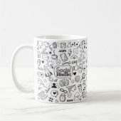 Soziale Doppel-Kunst Kaffeetasse (Links)