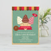 Soziale Einladung von Eiscreme (Stehend Vorderseite)