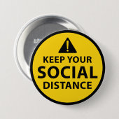 soziale Entfernung Button (Vorne & Hinten)