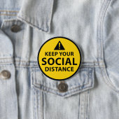 soziale Entfernung Button (Beispiel)