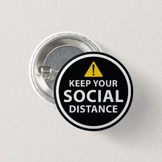 soziale Entfernung Button (Vorne & Hinten)