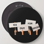 Soziale Gerechtigkeit Anti ICE Button (Vorne & Hinten)