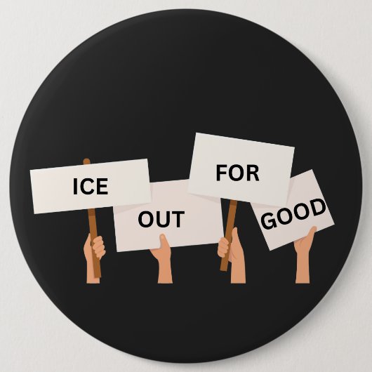 Soziale Gerechtigkeit Anti ICE Button (Vorderseite)