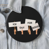 Soziale Gerechtigkeit Anti ICE Button (Beispiel)