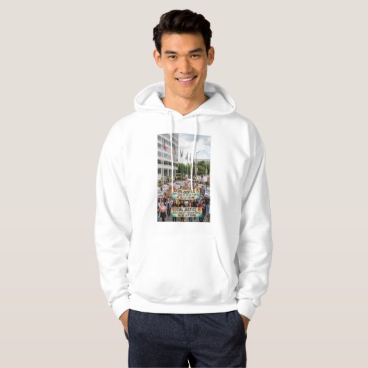 Soziale Gerechtigkeit Hoodie (Vorne ganz)