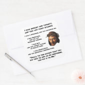 Soziale Gerechtigkeit Quadratischer Aufkleber (Umschlag)