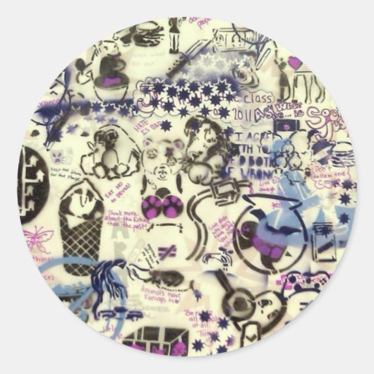 Soziale Gerechtigkeit Runder Aufkleber (Vorderseite)