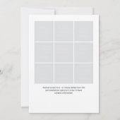 Soziale Gruppe Extra Foto Grad Party Einladung (Rückseite)