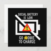 Soziale Introversion Ba Einladung (Vorne/Hinten)