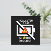 Soziale Introversion Ba Einladung (Stehend Vorderseite)