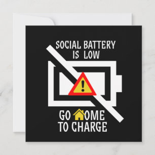 Soziale Introversion Ba Einladung