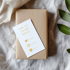 Soziale Links, Gold und weiß Reihenfolge einfügen  Begleitkarte