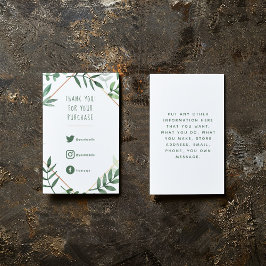 Soziale Links, grüne Blätter, um Karte einfügen.