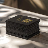 Soziale Logos QR-Code, Gold Luxus Dank einfügen Begleitkarte