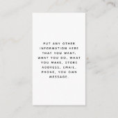 Soziale Logos, Schwarz-Weiß-Aufwertung Begleitkarte (Rückseite)