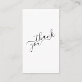 Soziale Logos, Schwarzweiß-Kundenauftrag Begleitkarte (Vorderseite)