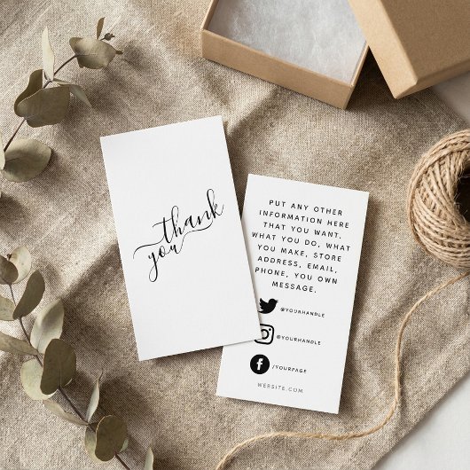 Soziale Logos, Schwarzweiß-Kundenauftrag Begleitkarte