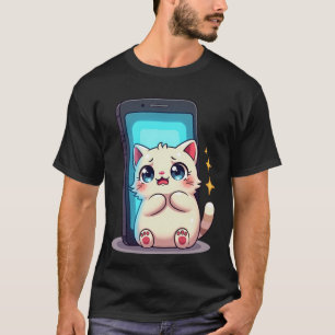 Soziale Medien Angst Introvertierte Feed Aktualisi T-Shirt