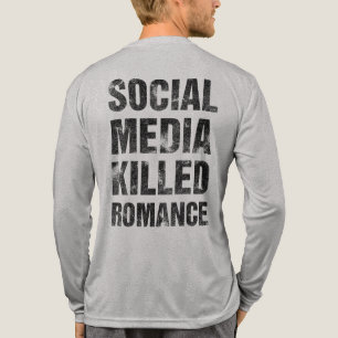 Soziale Medien haben die Romantik getötet Tri-Blend Shirt