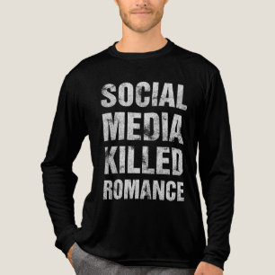 Soziale Medien haben die Romantik getötet Tri-Blend Shirt