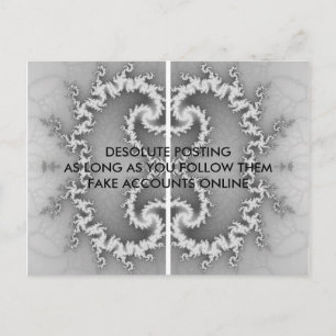 SOZIALE MEDIEN HAIKU POSTKARTE