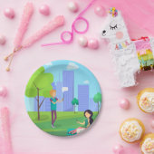 Soziale Medien im Park Pappteller (Party)