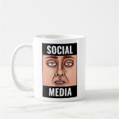 Soziale Medien Kaffeetasse (Links)