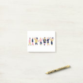 Soziale Medien Post-it Klebezettel (Auf Schreibtisch)