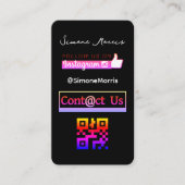 Soziale Medien QR-Code Visitenkarte (Vorderseite)