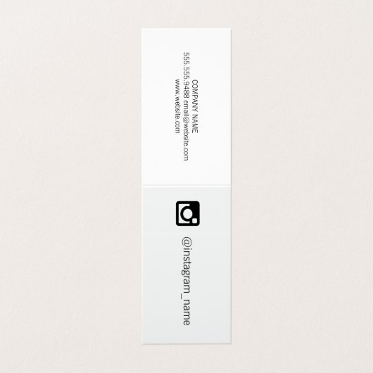 Soziale Medien Visitenkarten (Außenseite Aufgefaltet)