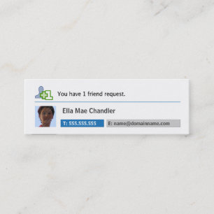 Soziale Netzwerke - Profil Visitenkarte