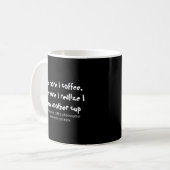 Soziale Paradoxe Kaffeephilosophie Drehung Kaffeetasse (Vorderseite Links)
