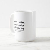 Soziale Paradoxe Kaffeephilosophie Drehung Kaffeetasse (Vorderseite Links)