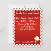 Soziale Party Einladung von Eiscreme (Rückseite)