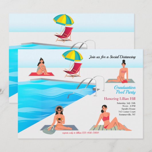 Soziale Randlage Einladung (Vorne/Hinten)