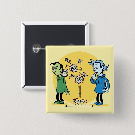 Soziale Trennung Button (Vorne & Hinten)