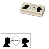 Soziale Trennung Gummistempel (Stempel)