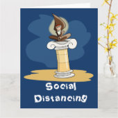 Soziale Trennung Karte (Gelbe Blume)