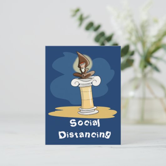 Soziale Trennung Postkarte (Stehend Vorderseite)