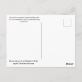 Soziale Trennung Postkarte (Rückseite)