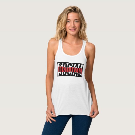 Soziale Trennung Tank Top (Vorderseite Vollansicht)