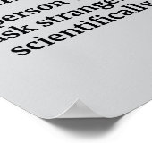 Sozialer Anthropologe - Funny Definition Poster (Ecke)