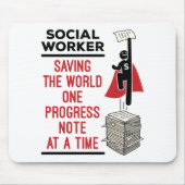 Sozialer Arbeiter: Fantastischer Fortschritt - Soz Mousepad (Vorne)