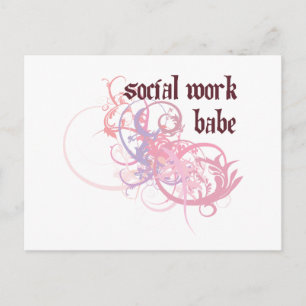 Sozialer Arbeitsplatz Postkarte