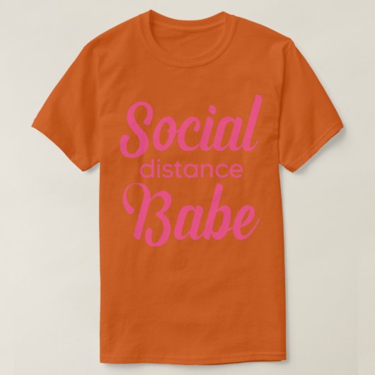 Sozialer Distanzbabe T-Shirt (Design vorne)